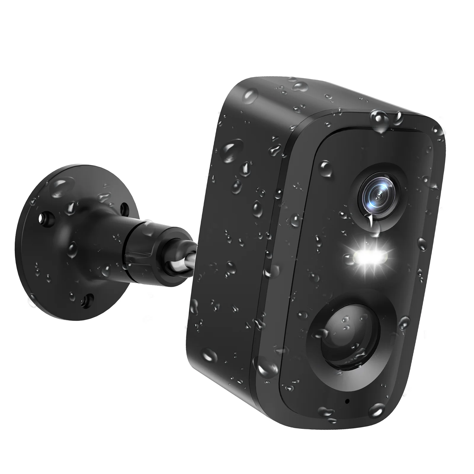 WESECUU 4MP Outdoor Battery Camera Wireless Security Video 2.4G/5G WIFI Network Security Camera